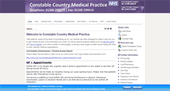 Desktop Screenshot of constablecountrymedicalpractice.co.uk